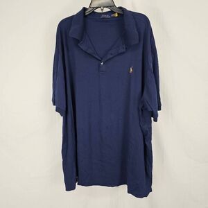 Polo Ralph Lauren Polo Shirt Short Sleeve Navy Blue Men’s Size 4XB Big